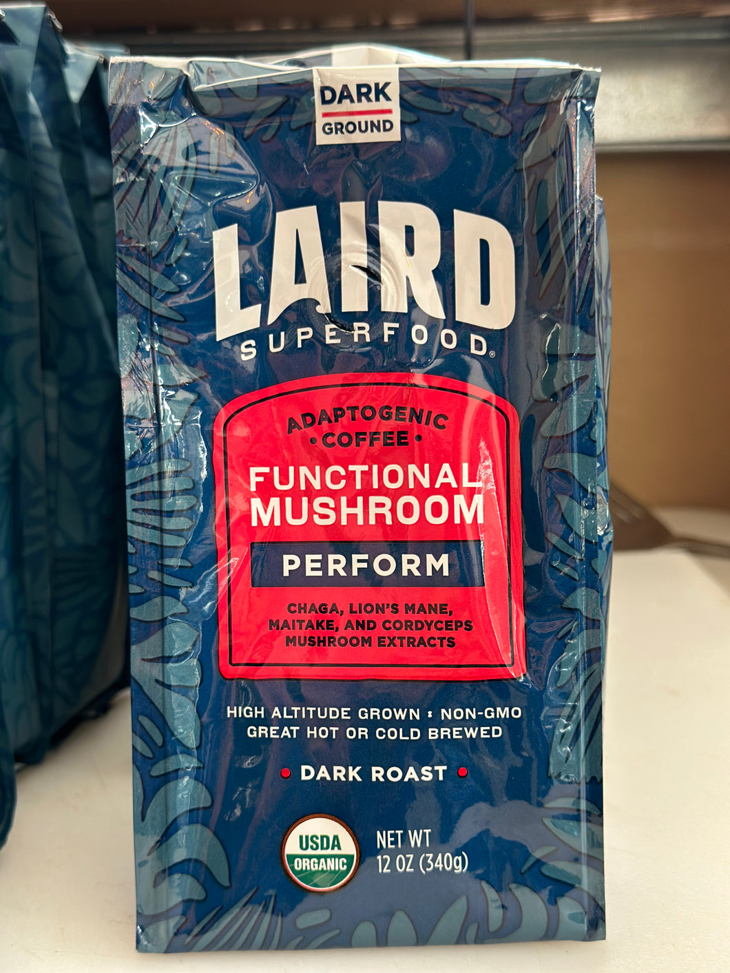 Perform Laird Coffee with Functional Mushrooms (Dark Roast)