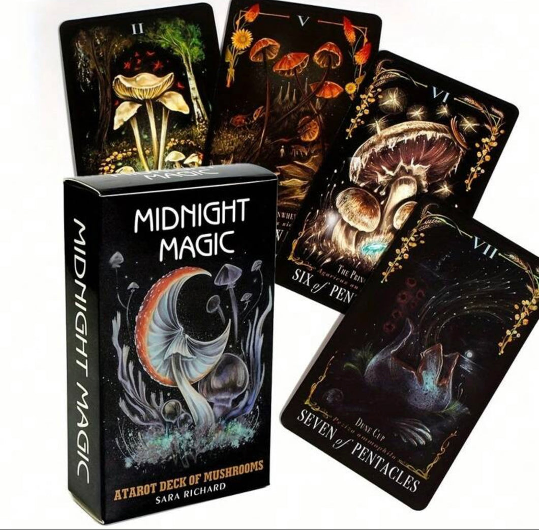 Midnight Magic Atarot deck of Mushrooms